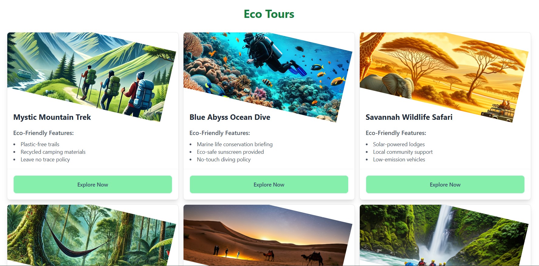 🌿 EcoYeti - Eco-Adventure Experiences